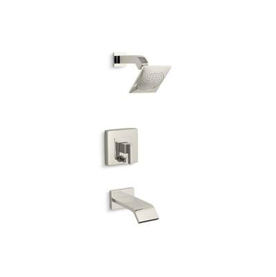 Kohler Loure Rite-Temp bath and shower trim kit with push-button diverter, 2.5 gpm - Vibrant Polished Nickel by Kohler