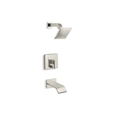 Kohler Loure Rite-Temp bath and shower trim kit with push-button diverter, 2.5 gpm - Vibrant Polished Nickel
