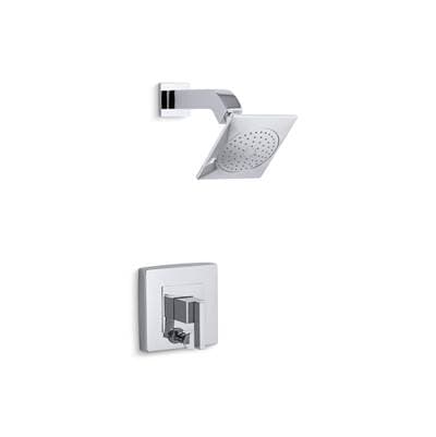 Kohler Loure Rite-Temp shower trim kit with push-button diverter, 2.5 gpm - Polished Chrome