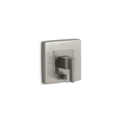 Kohler Loure Rite-Temp valve trim with push-button diverter - Vibrant Brushed Nickel by Kohler