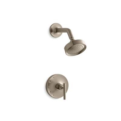 Kohler Purist Rite-Temp shower trim kit with lever handle, 2.5 gpm - Vibrant Brushed Bronze by Kohler