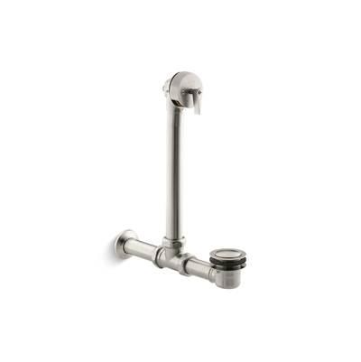 Iron Works Exposed bath drain for above-the-floor installation - Vibrant Brushed Nickel
