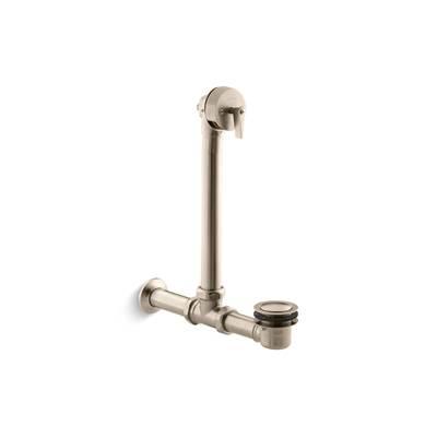 Iron Works Exposed bath drain for above-the-floor installation - Vibrant Brushed Bronze