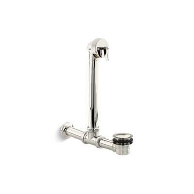 Iron Works Exposed bath drain for above-the-floor installation - Vibrant Polished Nickel