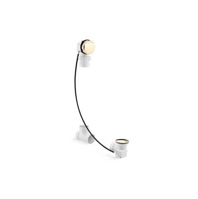 Kohler Clearflo Cable bath drain, less PVC tubing - Vibrant French Gold by Kohler