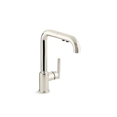 Kohler | Purist | Single Hole Kitchen Faucet - Vibrant Polished Nickel by Kohler