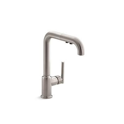 Kohler | Purist | Single Hole Kitchen Faucet - Vibrant Stainless by Kohler