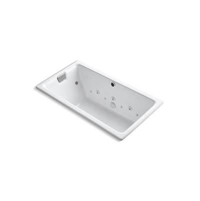 Kohler Tea-for-Two 66'' x 36'' drop-in Effervescence whirlpool bath - White by Kohler