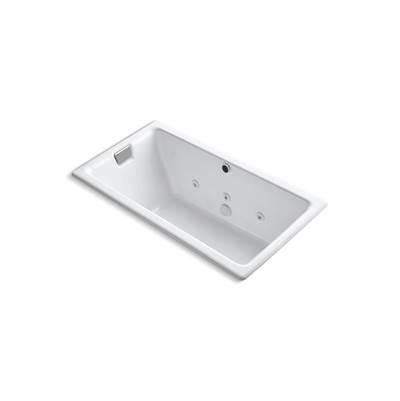 Kohler Tea-for-Two 66'' x 36'' drop-in/undermount whirlpool bath - White by Kohler