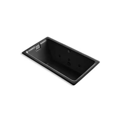 Kohler Tea-for-Two 66'' x 36'' drop-in/undermount whirlpool bath - Black by Kohler