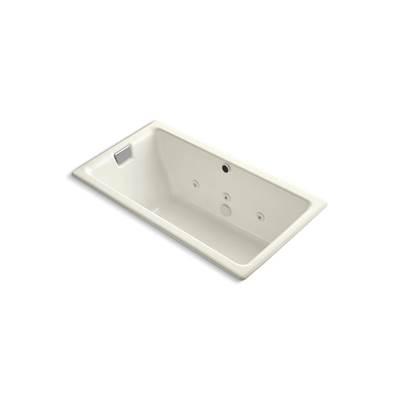 Kohler Tea-for-Two 66'' x 36'' drop-in/undermount whirlpool bath - Biscuit by Kohler