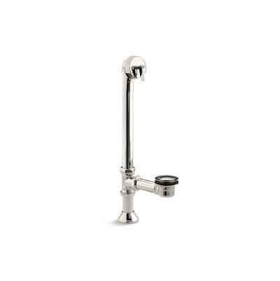 Iron Works Decorative 1-1/2'' adjustable pop-up bath drain for 5' whirlpool with tailpiece - Vibrant Polished Nickel by Kohler