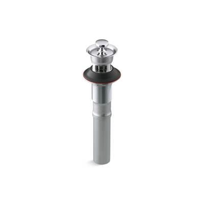 Bathroom sink drain with overflow and non-removable metal stopper - Polished Chrome by Kohler