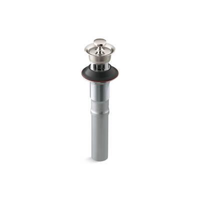 Bathroom sink drain with overflow and non-removable metal stopper - Vibrant Polished Nickel by Kohler