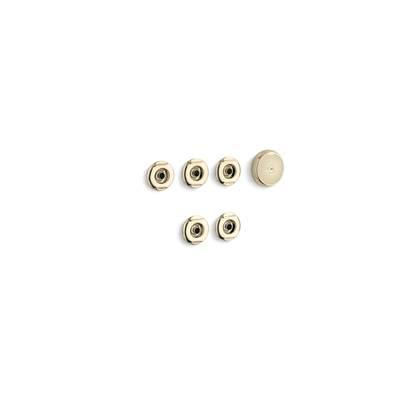 Kohler Flexjet Whirlpool trim kit with five jets - Vibrant French Gold by Kohler