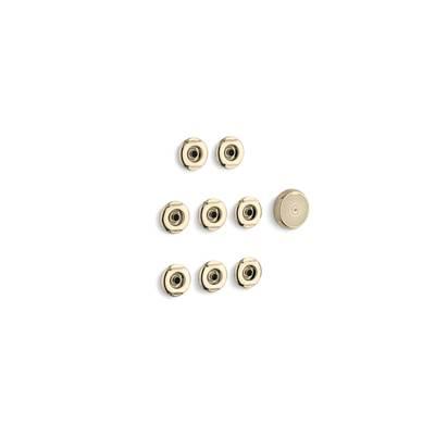 Kohler Flexjet Whirlpool trim kit with eight jets - Vibrant French Gold by Kohler