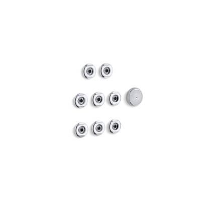 Kohler Flexjet Whirlpool trim kit with eight jets - Polished Chrome by Kohler