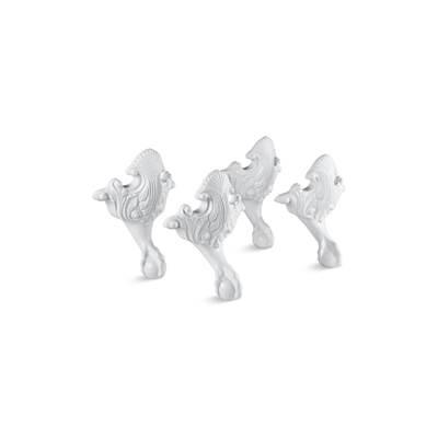 Iron Works HistoricE ball-and-claw feet - White