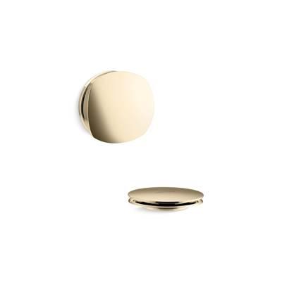 Kohler PureFloE Rotary-turn bath drain trim - Vibrant French Gold by Kohler