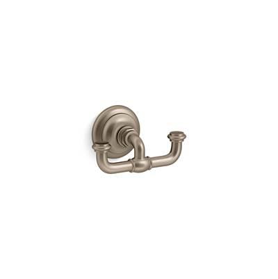 Artifacts Double robe hook - Vibrant Brushed Bronze by Kohler