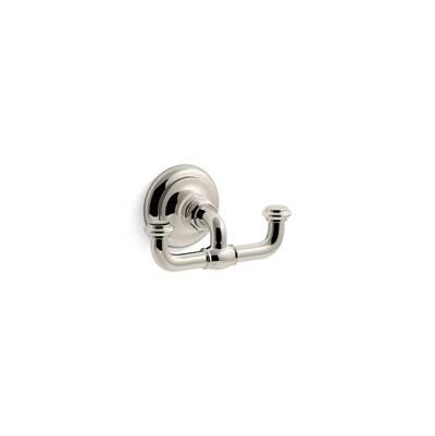 Artifacts Double robe hook - Vibrant Polished Nickel by Kohler