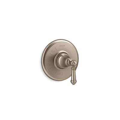 Kohler Artifacts Rite-Temp valve trim with lever handle - Vibrant Brushed Bronze