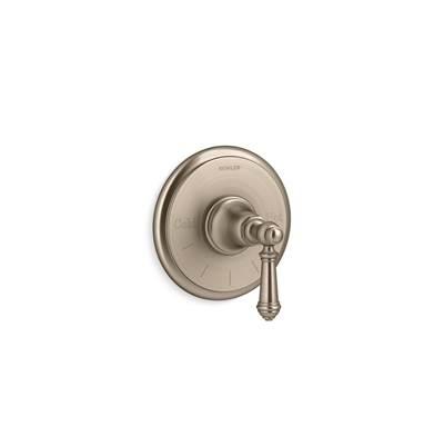 Artifacts MasterShower temperature control valve trim with lever handle - Vibrant Brushed Bronze by Kohler