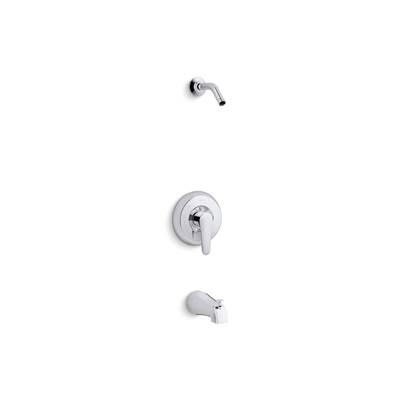 Kohler July Rite-Temp bath and shower trim kit, without showerhead - Polished Chrome by Kohler
