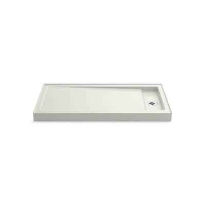 Bellwether 60'' x 32'' alcove shower base, right drain - Dune