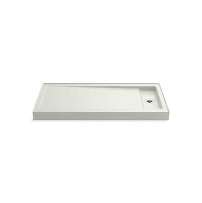 Bellwether 60'' x 32'' alcove shower base, right offset drain - Dune by Kohler