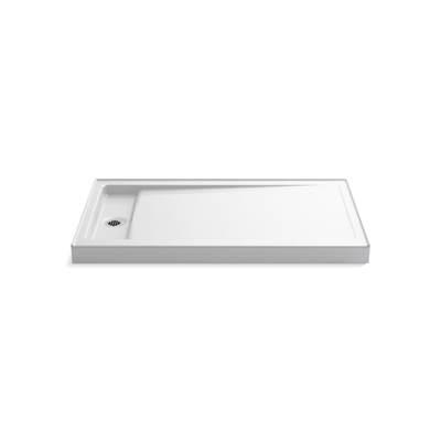 Bellwether 60'' x 34'' alcove shower base, left drain - White by Kohler