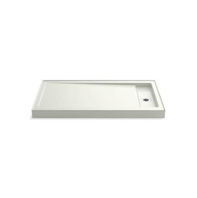 Bellwether 60'' x 34'' alcove shower base, right drain - Dune by Kohler