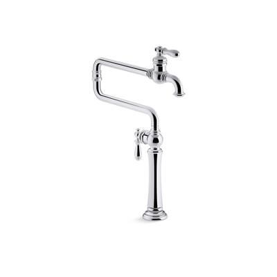 Artifacts Deck-mount pot filler - Polished Chrome