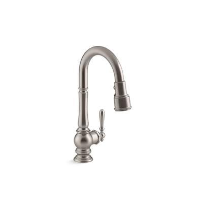 Artifacts Pull-down kitchen sink faucet with three-function sprayhead by Kohler