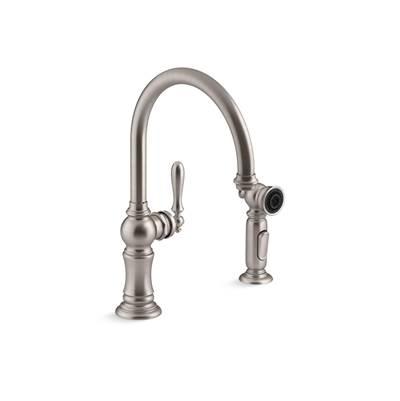 Artifacts Single-handle kitchen sink faucet with two-function sprayhead by Kohler