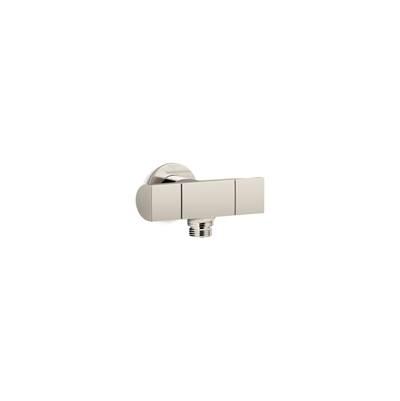 Kohler Exhale Wall-mount handshower holder with supply elbow and volume control - Vibrant Polished Nickel by Kohler