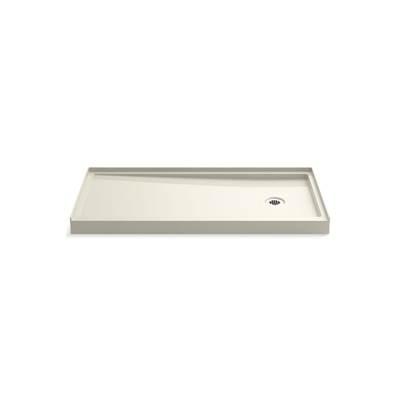 Kohler Rely 60'' x 30'' alcove shower base, right drain - Biscuit by Kohler