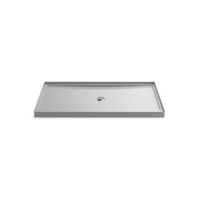 Kohler Rely 60'' x 34'' single-threshold shower base with center drain - Ice Gray by Kohler