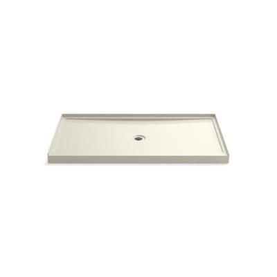 Kohler Rely 60'' x 34'' alcove shower base, center drain - Biscuit by Kohler