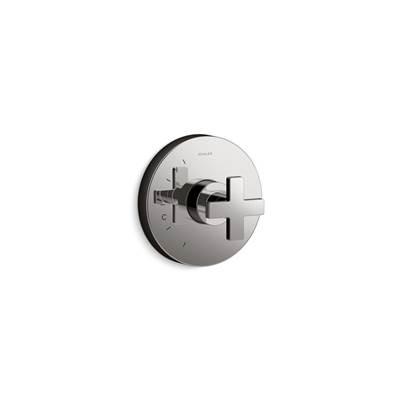 Kohler Composed Rite-Temp valve trim with cross handle - Vibrant Titanium by Kohler