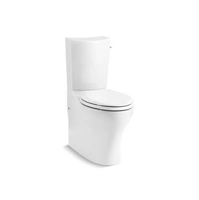 Kohler Persuade Curv Two-piece elongated toilet with skirted trapway, dual-flush - White by Kohler