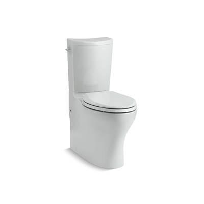 Kohler Persuade Curv Two-piece elongated toilet with skirted trapway, dual-flush - Ice Grey by Kohler