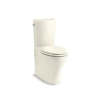 Kohler Persuade Curv Two-piece elongated toilet with skirted trapway, dual-flush - Biscuit by Kohler