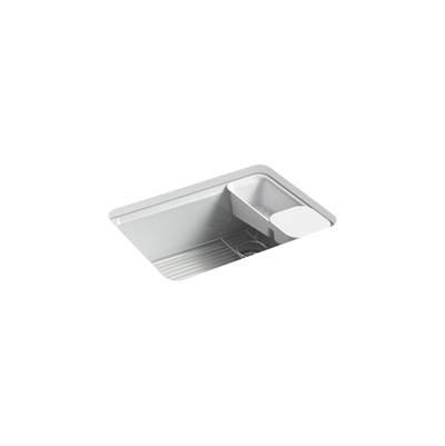 Kohler Riverby 27'' undermount single-bowl workstation kitchen sink - Ice Grey by Kohler
