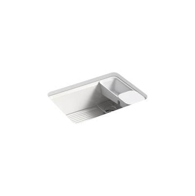 Kohler Riverby 27'' undermount single-bowl workstation kitchen sink - Sea Salt by Kohler