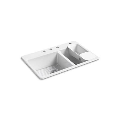 Kohler | Riverby | Drop In Kitchen Sink - White by Kohler