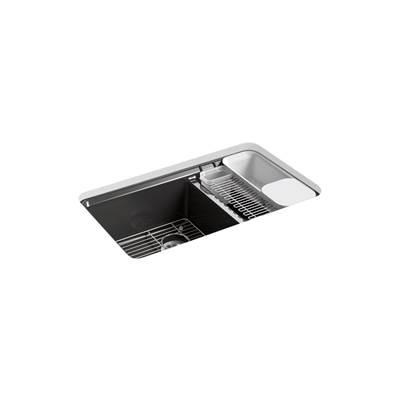 Kohler | Riverby | Undermount Kitchen Sink - Black by Kohler