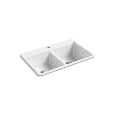 Kohler | Riverby | Drop In Kitchen Sink - White by Kohler