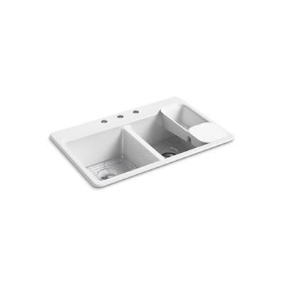 Kohler | Riverby | Drop In Kitchen Sink - White by Kohler