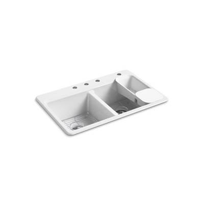 Kohler | Riverby | Drop In Kitchen Sink - White by Kohler